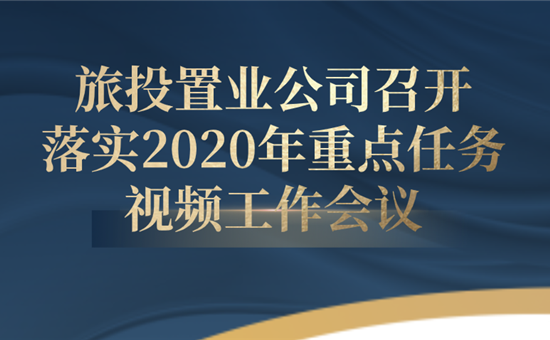 旅投置業公司召開(kāi)落實2020年重點任務視頻工作會(huì)議